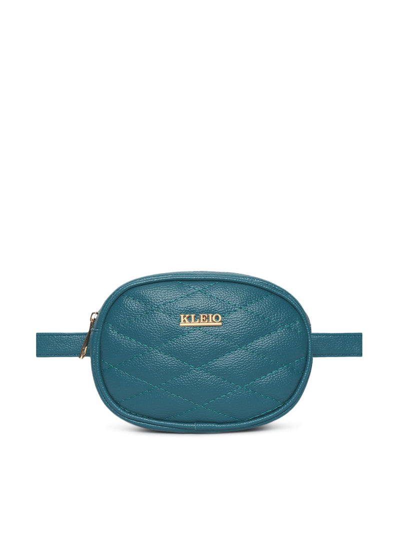 Kleio Instant Quilted Bum Waist Belt Pouch Sling Bag for Women Girls