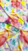 Beautiful Multicolor Georgette Digital Printed Fabric Width : 44