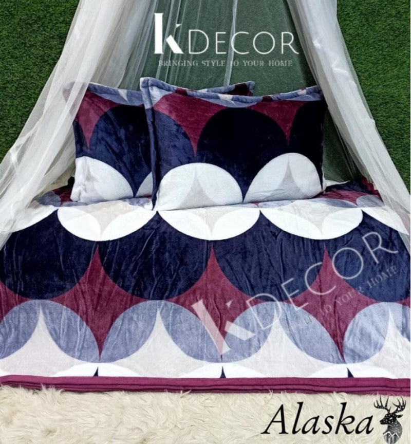 Home Style Alaska Warm Bedsheet Set with Pillowcases