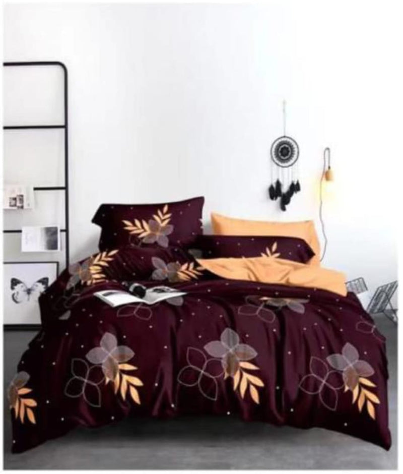 Saggi Fitted Gala Feathers Bedsheet - 100% Cotton