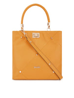 Kleio Posh Gold Studded Top Handle Handbag For Women and Ladies