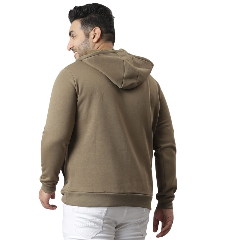 Instafab Tempting Plus Men Printed Stylish Full Sleeve Hooded Casual Sweatshirts
