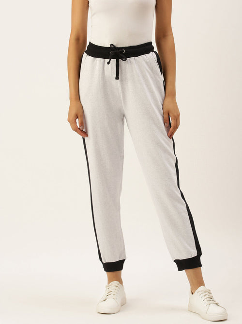 Women Off White Active Essential Track Pants