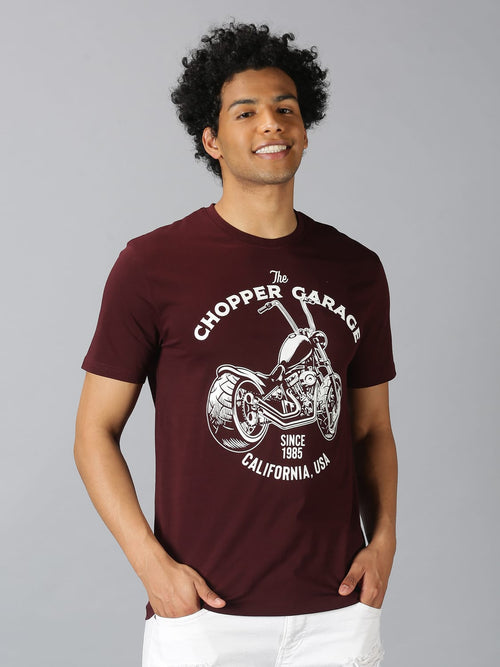 Men T-Shirt Printed Cotton ClaraSweep
