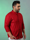 Instafab Ink-T Plus Men Solid Stylish Full Sleeve Casual Shirts