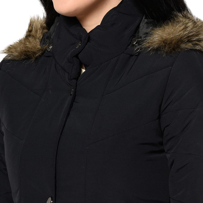 Trufit Black Women's Full Sleeve Jacket
