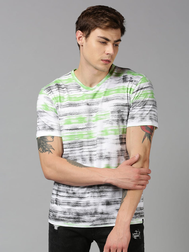 Urban Grey Printed Men T-Shirt