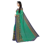 Paisley Art Green Daily Wear Georgette Saree