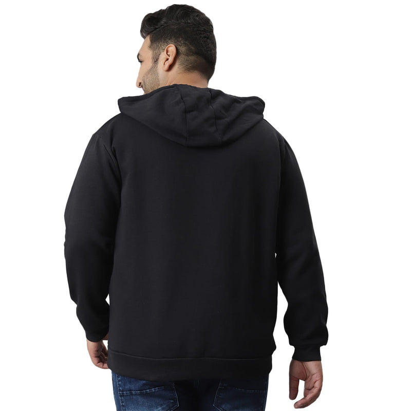Instafab Apparel Plus Men Printed Stylish Full Sleeve Hooded Casual Sweatshirts