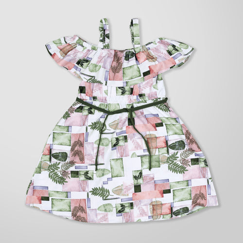 MYY Kids Grace Girls Floral Printed Frock