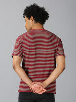 Men T-Shirt Stripes Cotton Future Stud