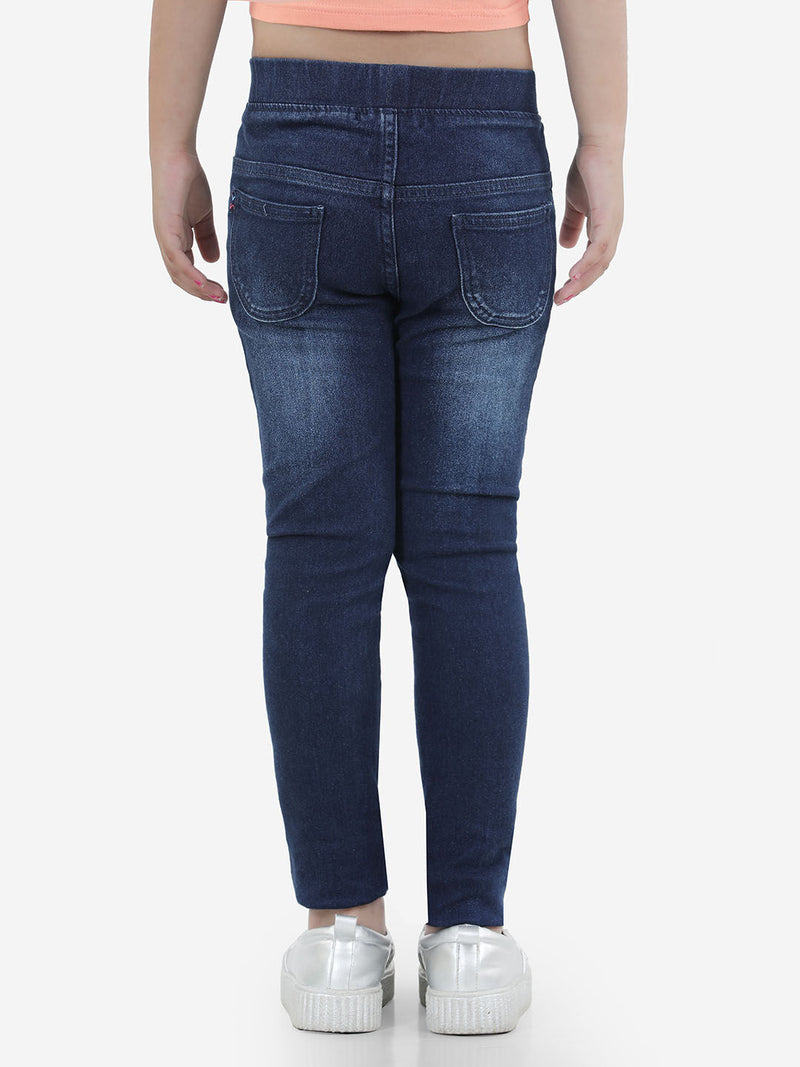 Buy HERE&NOW Girls Pack Of 2 Denim Jeggings - Jeans for Girls 18238168 |  Myntra