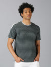 Men T-Shirt Stripes Cotton Tees