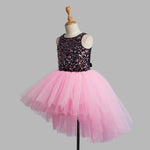 Toy Balloon Kids Charming Baby Pink Hi-Low Skirt girls party wear dress