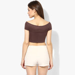 Mocha Bandage Bardot Top