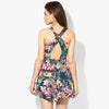 Tropical Leaves Cutout Playsuit