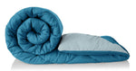 Polyfill Micro Reversible Double Bed Premium Comforter/Quilt (Blue/Grey)