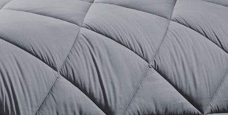 Polyfill Micro Reversible Double Bed Premium Comforter/Quilt (Black/Grey)