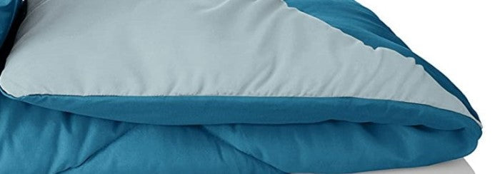 Polyfill Micro Reversible Single Bed Premium Comforter/Quilt (Blue/Grey)