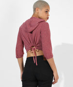 Women's Pink Textured Regular Fit Top