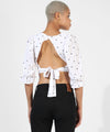 Women's White Printed Regular Fit Top