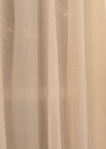 Cream Cotton Sheer Curtain (Single piece) - Window