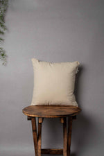 Rust Cotton Cushion Cover with Embroidery Piping - 30" x 30"