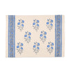 Abeer Hand Block Floral Printed Cotton Kitchen Towel, Quick Drying, Light Weight Blue-40 cm. x 60 cm.