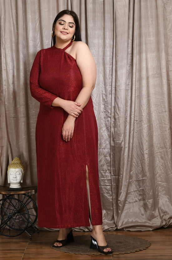 Plus Size Mystique Red Gown