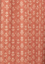Dahlia Rust Cotton Curtain (Single piece) - Door