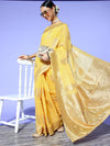 Sareemall Yellow Woven Women Saree