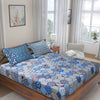 Good Homes Cotton Abstract King Bedsheet with 2 Pillow Covers