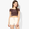 Mocha Bandage Bardot Top