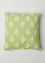 Ferns Printed Cotton Cushion Cover - 20" x 20"