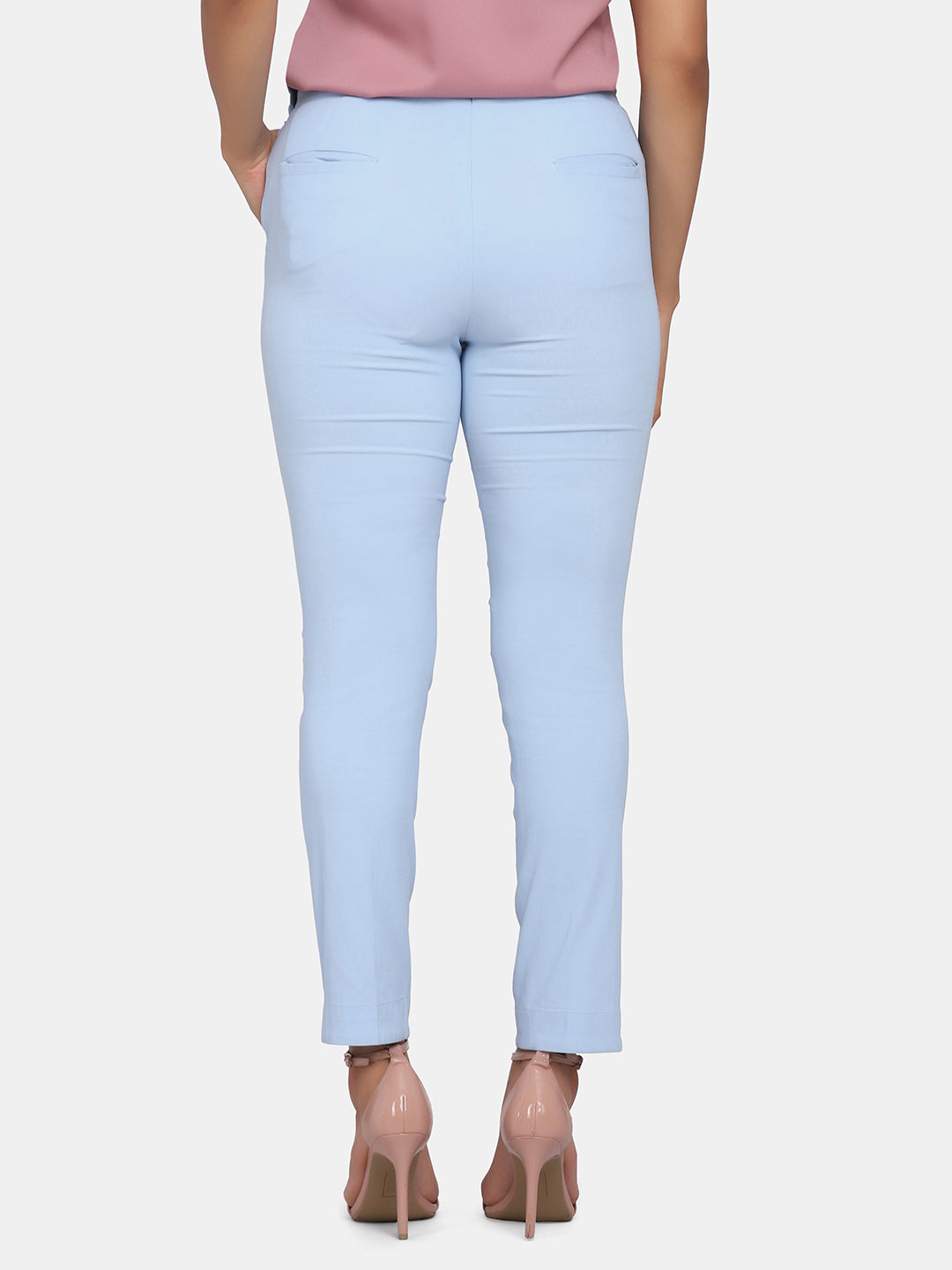 QuaClo Regular Fit Women Light Blue Trousers - Buy QuaClo Regular Fit Women  Light Blue Trousers Online at Best Prices in India | Flipkart.com