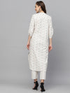 Women's Woven Design Cotton Blend Kurta Pant Set