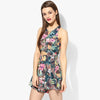 Tropical Leaves Cutout Playsuit