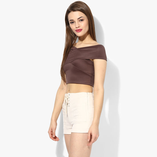 Mocha Bandage Bardot Top