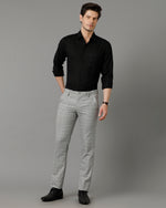 Mens Regular Fit Solid Black Casual Linen Shirt