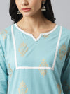 Women's Printed Cotton Straight Kurta