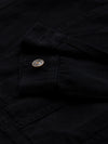 Men's Black Solid Denim Jacket