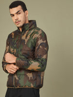 Men's Camouflage Full Sleve Puffer Jacket