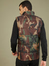 Men Camouflage Sleeveless Puffer Jacket