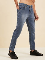 Men Navy Slim Fit Jeans