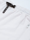 Men's White Slim Fit Zipper Pocket Joggers