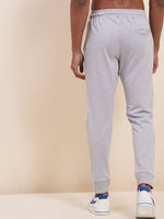 Men's Grey MASCLN Embroidered Joggers