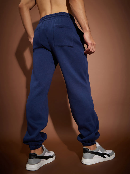 Men Navy Represent Oversized Joggers