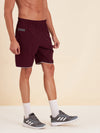 Men Maroon Dry Fit Shorts