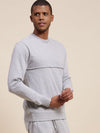 Men's Grey MASCLN Puff Print Sweatshirt