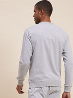 Men's Grey MASCLN Puff Print Sweatshirt